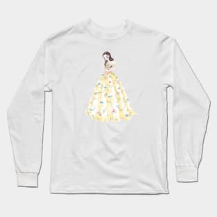 Snow - Floral Dress Long Sleeve T-Shirt